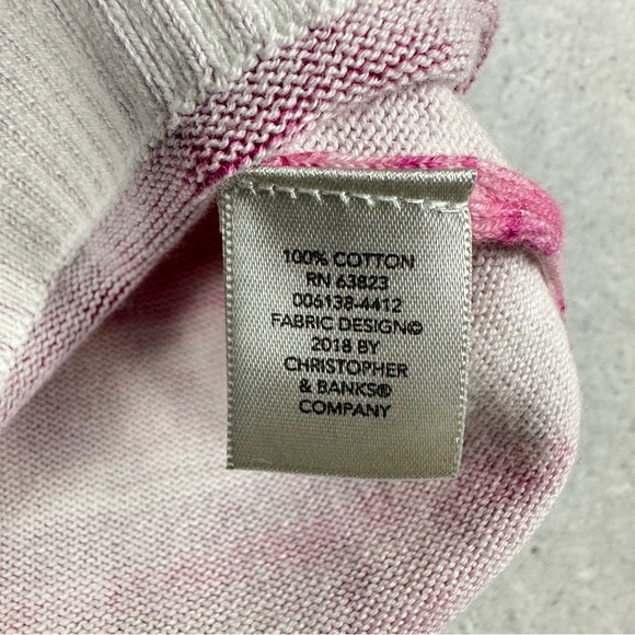 Christopher & Banks Sleeveless Sunset Multicolor Women's Size M Sweater Tank Top - Picture 4 of 11